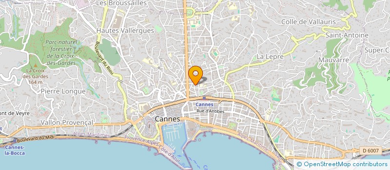 localisation de l'entreprise SOCIETE PROMOTION MEDITERRANEENNE à CANNES