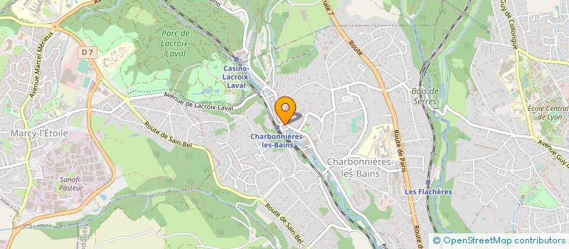 localisation de l'entreprise SOCIETE PROST SARL  CHARBONNIERES-LES-BAINS