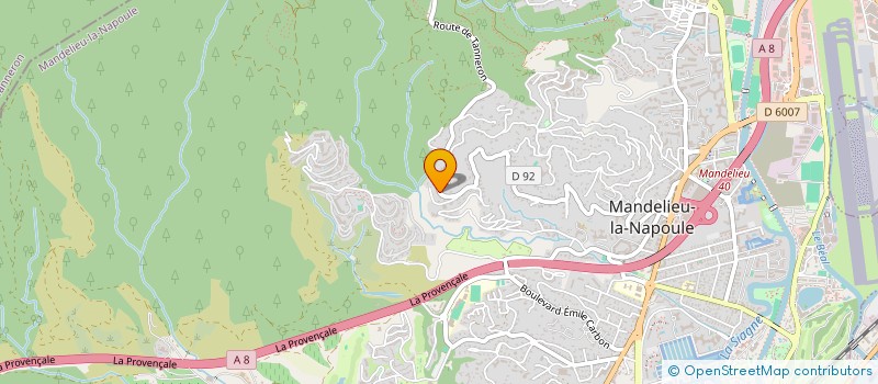 localisation de l'entreprise SOCIETE PROTECTION INCENDIE à MANDELIEU-LA-NAPOULE