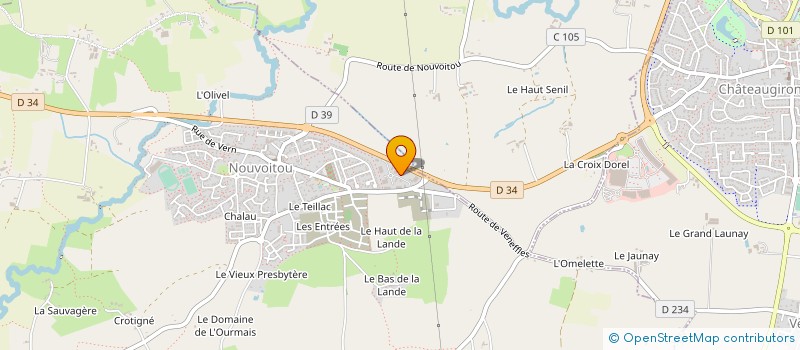 localisation de l'entreprise SOCIETE PROTECTION THERMIQUE ET INCENDIE  NOUVOITOU