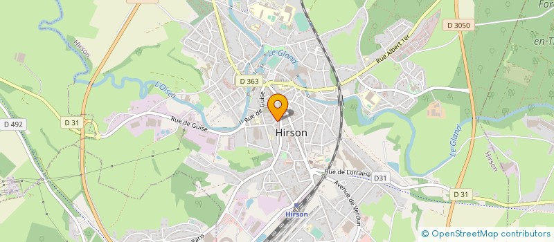 localisation de l'entreprise SOCIETE PROTECTRICE DES ANIMAUX DE LA GRANDE THIERACHE  HIRSON