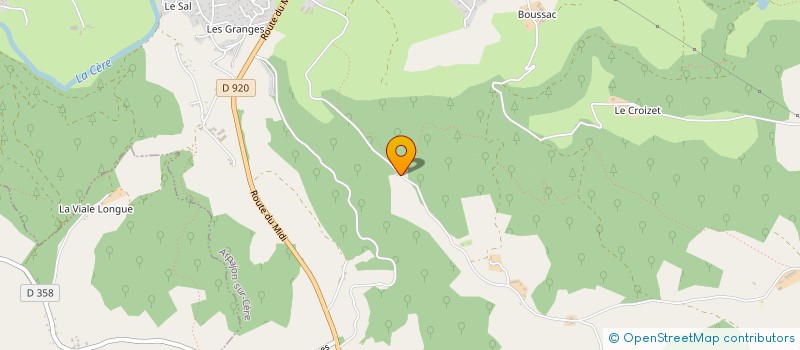 localisation de l'entreprise SOCIETE PROTECTRICE DES ANIMAUX DU CANTAL LE 15 à ARPAJON-SUR-CERE