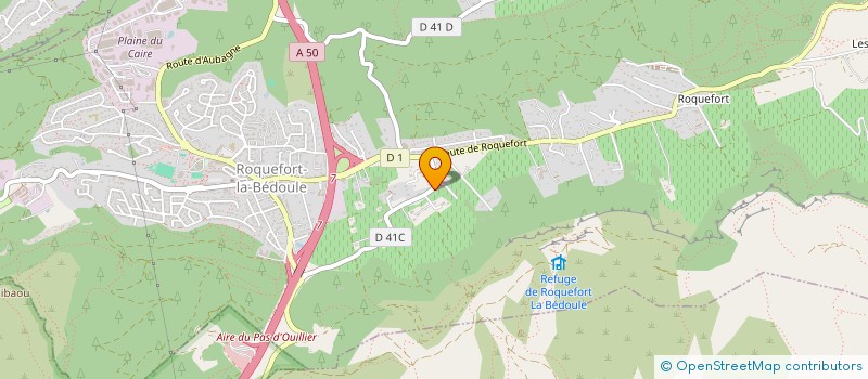 localisation de l'entreprise SOCIETE PROTECTRICE DES ANIMAUX MALTRAITES ET ERRANTS  ROQUEFORT-LA-BEDOULE