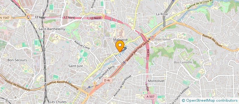 localisation de l'entreprise SOCIETE PROVENCALE D AUTOCARS à MARSEILLE