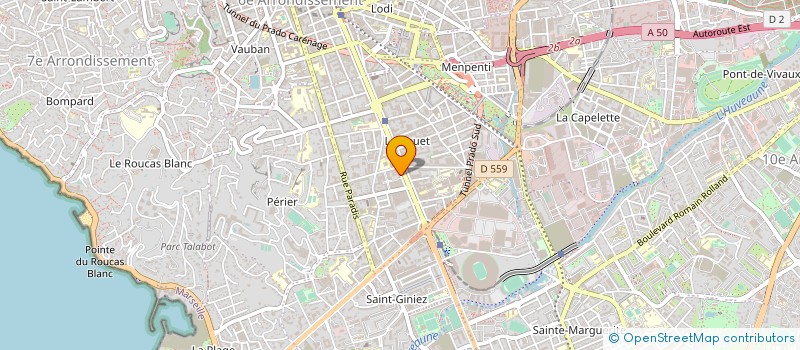 localisation de l'entreprise SOCIETE PROVENCALE D ENTREPRISE GENERALE à MARSEILLE