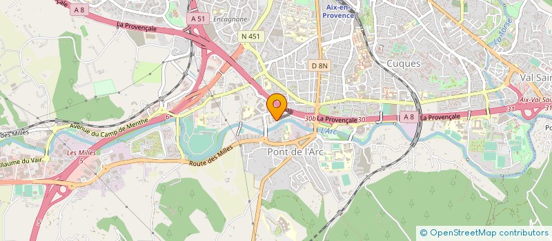 localisation de l'entreprise SOCIETE PROVENCALE D'ETUDES ET DE REALISATIONS IMMOBILIERES à AIX-EN-PROVENCE