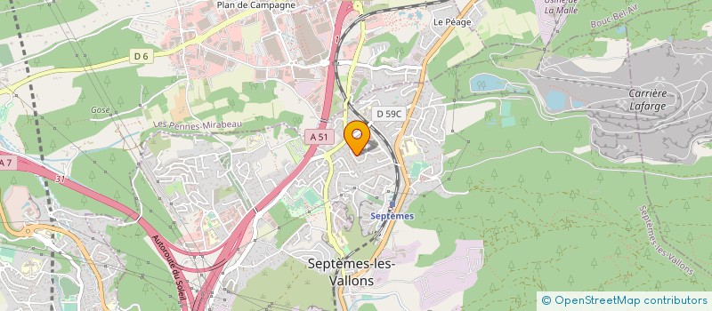 localisation de l'entreprise SOCIETE PROVENCALE D'IMPRESSIONS à SEPTEMES-LES-VALLONS
