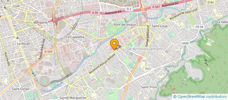 localisation de l'entreprise SOCIETE PROVENCALE DE METALLERIE à MARSEILLE