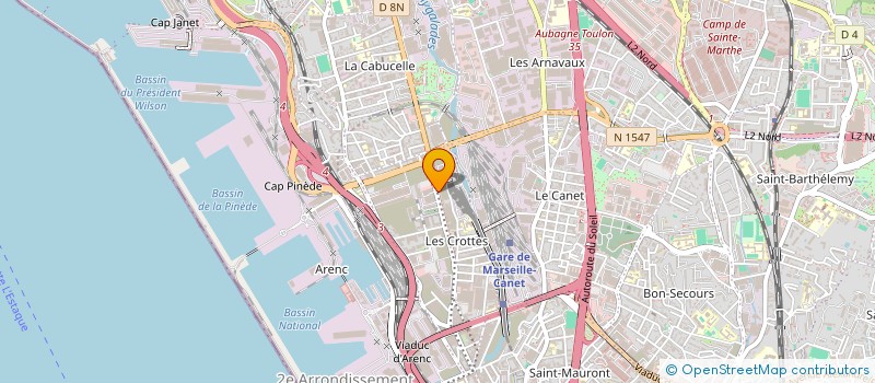 localisation de l'entreprise SOCIETE PROVENCALE DE RADIOGUIDAGE à MARSEILLE