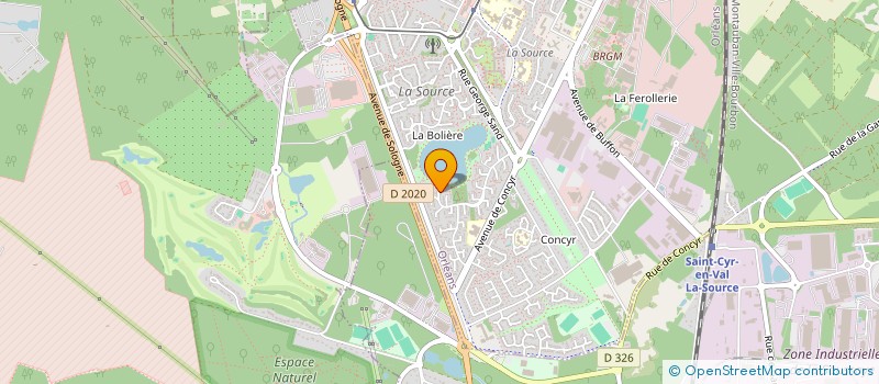 localisation de l'entreprise SOCIETE PROVENCALE DE RESTAURATION RAPIDE  ORLEANS