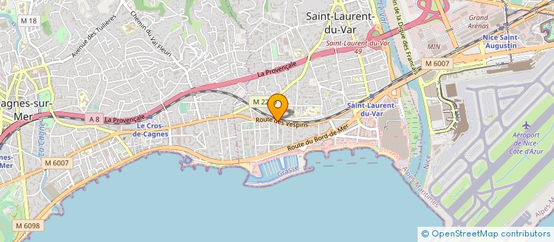 localisation de l'entreprise SOCIETE PROVENCALE DISTRIBUTION à SAINT-LAURENT-DU-VAR