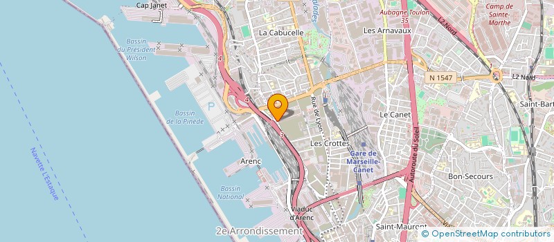 localisation de l'entreprise SOCIETE PROVENCALE DU MARCHE à MARSEILLE