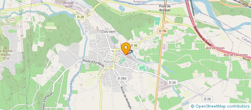 localisation de l'entreprise SOCIETE PROVENCE ACHATS SERVICES  NOVES