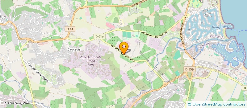 localisation de l'entreprise SOCIETE PROVENCE ENVIRONNEMENT  GRIMAUD