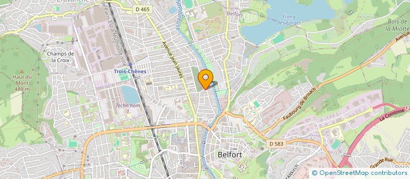 localisation de l'entreprise SOCIETE PRUDENT à BELFORT