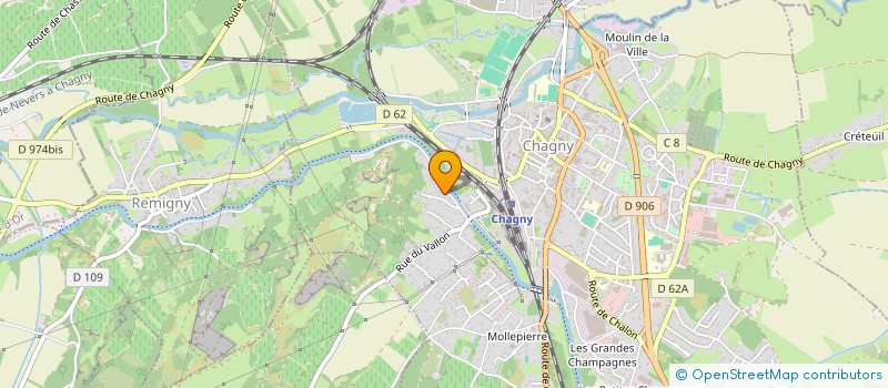 localisation de l'entreprise SOCIETE PRUDHON-CHATILLON à CHAGNY