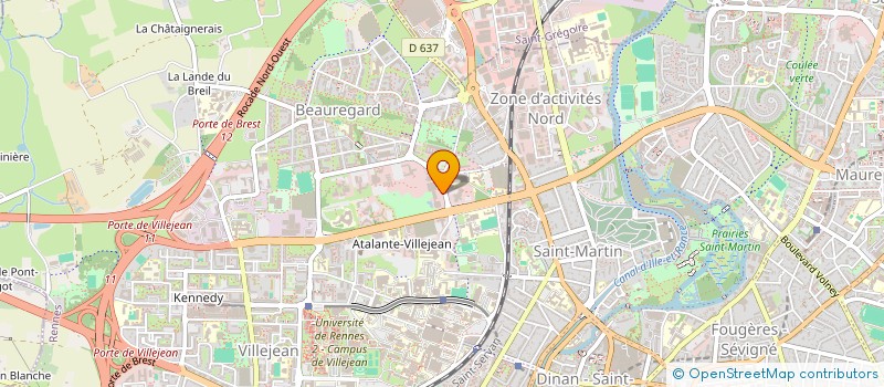 localisation de l'entreprise SOCIETE PUBLIQUE LOCALE CONSTRUCTION PUBLIQUE D'ILLE ET VILAINE  THORIGNE-FOUILLARD