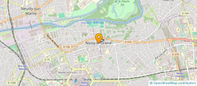 localisation de l'entreprise SOCIETE PUBLIQUE LOCALE D'AMENAGEMENT DE RENOVATION ET D'EQUIPEMENT DE NOISY LE GRAND  NOISY-LE-GRAND