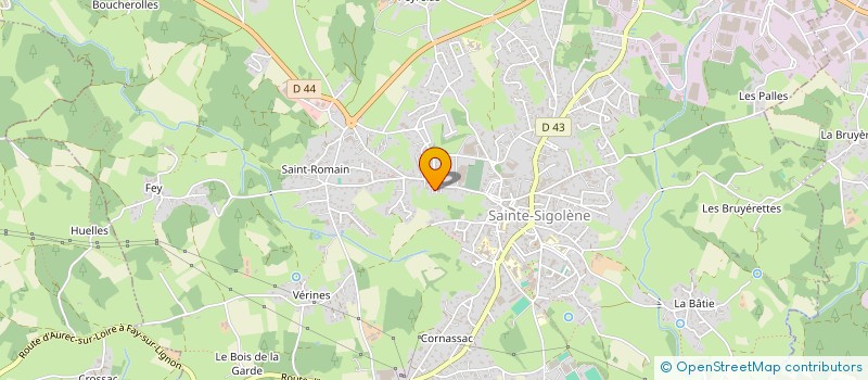 localisation de l'entreprise SOCIETE PUBLIQUE LOCALE DES EAUX ENTRE LOIRE ET LIGNON  SAINTE-SIGOLENE