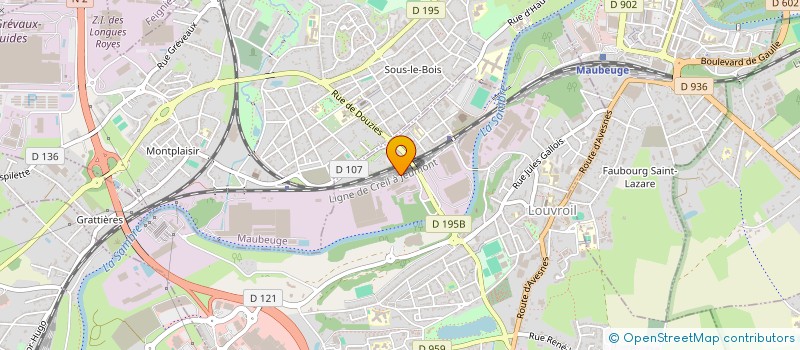 localisation de l'entreprise SOCIETE PUBLIQUE LOCALE DES TRANSPORTS INTERCOMMUNAUX SAMBRE AVESNOIS  LOUVROIL