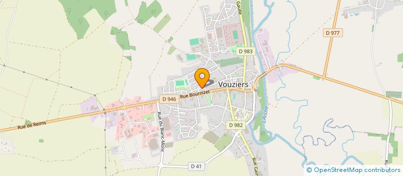 localisation de l'entreprise SOCIETE PUBLIQUE LOCALE DESTINATION SUD ARDENNE  VOUZIERS