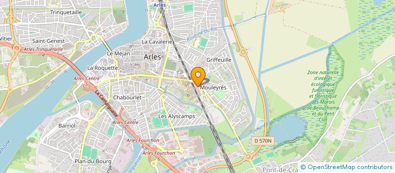 localisation de l'entreprise SOCIETE PUBLIQUE LOCALE DU PAYS D'ARLES - SPL PA  ARLES