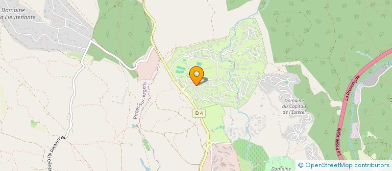 localisation de l'entreprise SOCIETE PUBLIQUE LOCALE LE VALLON DES PINS  BAGNOLS-EN-FORET