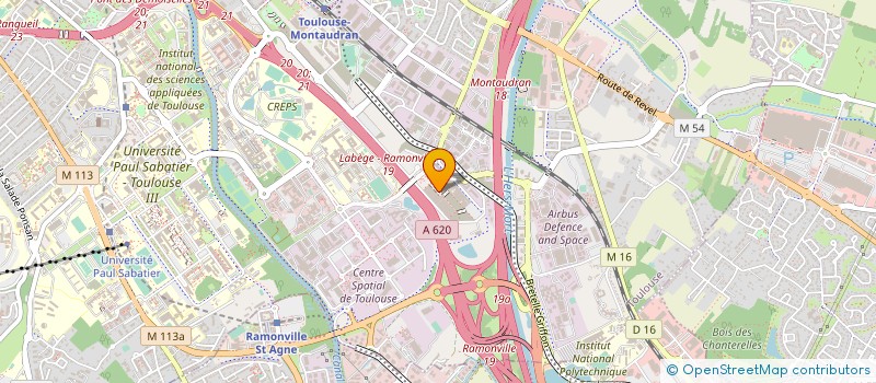 localisation de l'entreprise SOCIETE PUBLIQUE LOCALE TOULOUSE METROPOLE INNOVATION ET ENTREPRISES  TOULOUSE