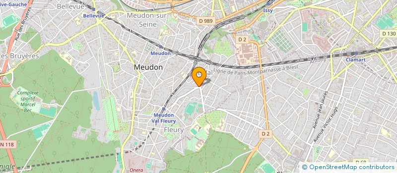 localisation de l'entreprise SOCIETE PVBM  MEUDON
