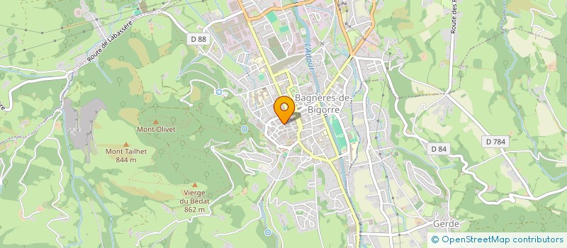 localisation de l'entreprise SOCIETE PYRENEENNE ACCUEIL ET DETENTE à BAGNERES-DE-BIGORRE