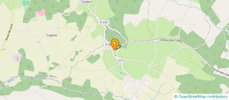 localisation de l'entreprise SOCIETE PYRENEENNE DE COURTAGE EN TRAVAUX  LACQ