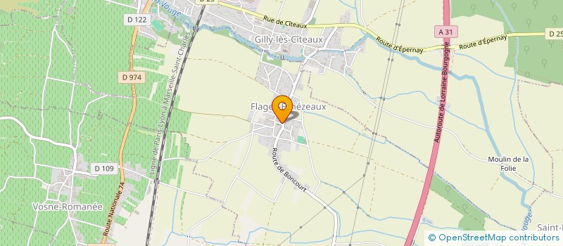 localisation de l'entreprise SOCIETE QUENEL  FLAGEY-ECHEZEAUX