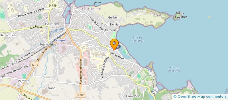 localisation de l'entreprise SOCIETE QUIRATAIRE SUNRISE à PAIMPOL