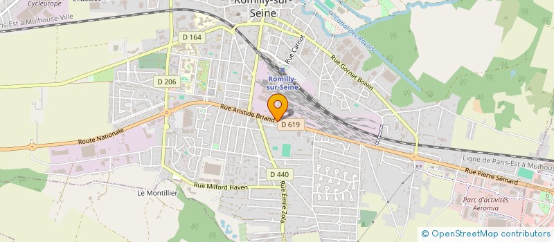 localisation de l'entreprise SOCIETE R 3 à ROMILLY-SUR-SEINE