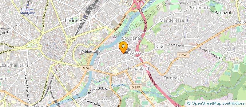 localisation de l'entreprise SOCIETE R.D.J. à LIMOGES
