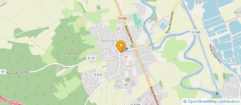 localisation de l'entreprise SOCIETE RACHEL GALLIMARD à APPOIGNY