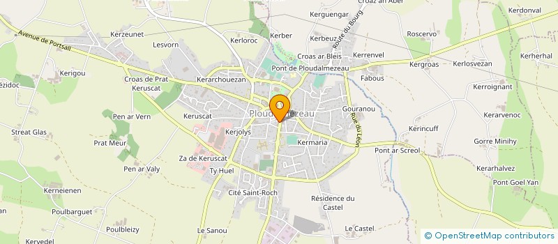 localisation de l'entreprise SOCIETE RANNOU LE GALL à PLOUDALMEZEAU