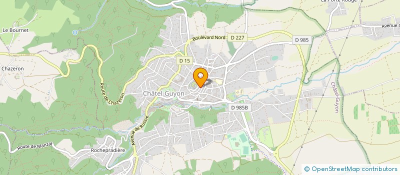 localisation de l'entreprise SOCIETE RAVEL FRERES à CHATEL-GUYON