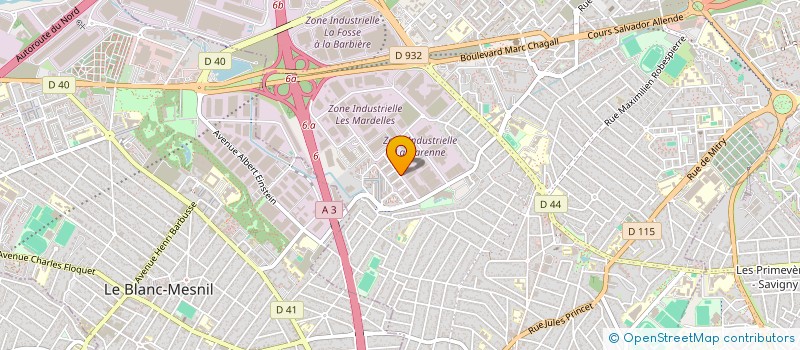 localisation de l'entreprise SOCIETE RCA  AULNAY-SOUS-BOIS