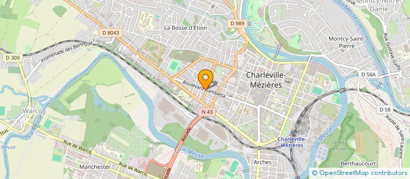 localisation de l'entreprise SOCIETE RDS 6  CHARLEVILLE-MEZIERES