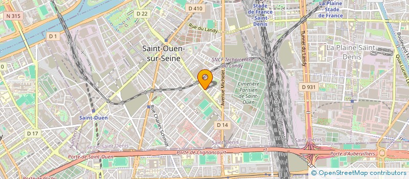 localisation de l'entreprise SOCIETE REBORD REVET'PEINT à SAINT-OUEN-SUR-SEINE