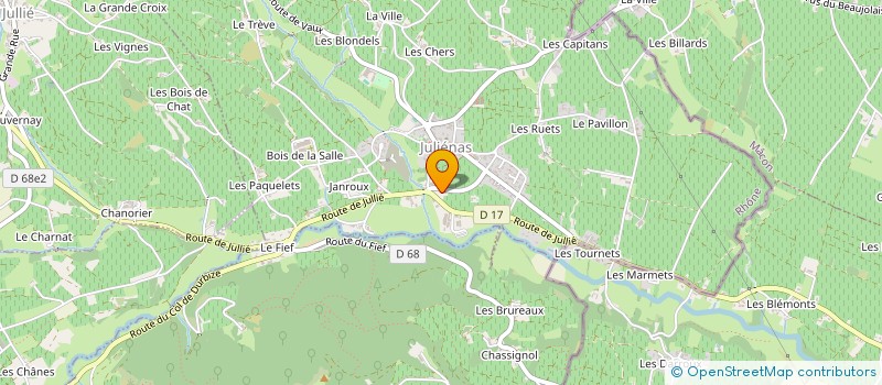 localisation de l'entreprise SOCIETE RECONDU DUPERRET à JULIENAS