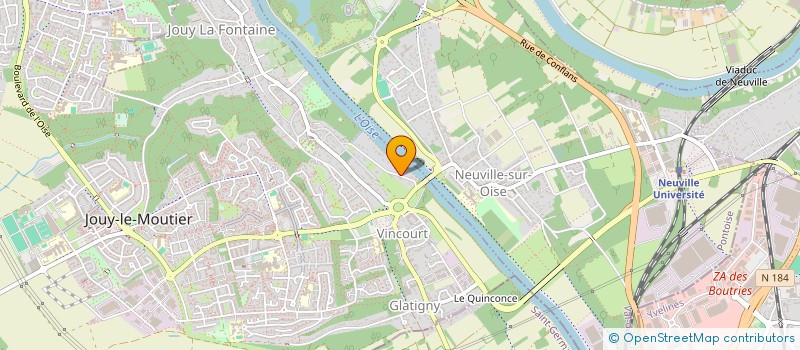 localisation de l'entreprise SOCIETE REGINA BRUNO MAINTENANCE  JOUY-LE-MOUTIER