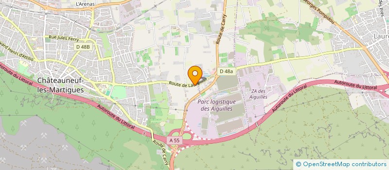 localisation de l'entreprise SOCIETE REGIONALE DE SECURITE  CHATEAUNEUF-LES-MARTIGUES