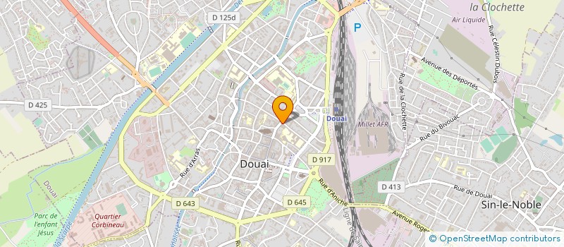 localisation de l'entreprise SOCIETE REINE à DOUAI