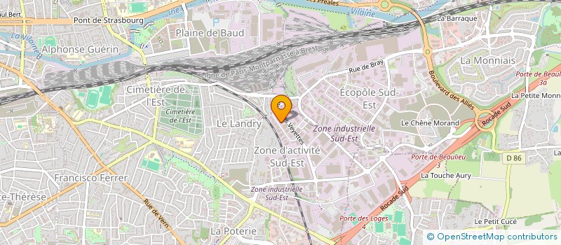 localisation de l'entreprise SOCIETE RENNAISE D'AGENCEMENT à RENNES