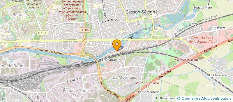 localisation de l'entreprise SOCIETE RENNAISE DE COURTAGE à CESSON-SEVIGNE