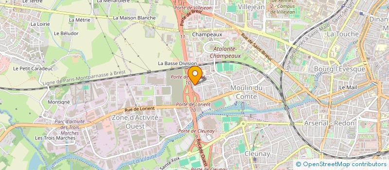 localisation de l'entreprise SOCIETE RENNAISE DE JOINTS SUR PLACO à RENNES