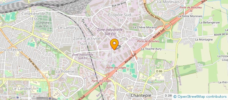 localisation de l'entreprise SOCIETE RENNAISE DE TRANSPORTS ET SERVICES  CHANTEPIE