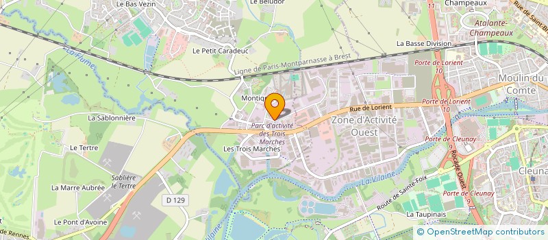 localisation de l'entreprise SOCIETE RENNAISE DES VIANDES à VEZIN-LE-COQUET